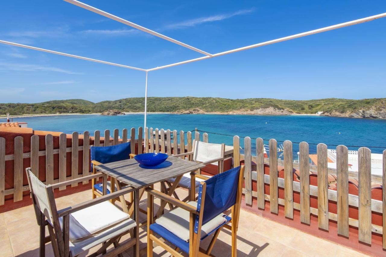 Fantástico apartamento en primera línea de mar en Menorca Es Grau Exterior foto